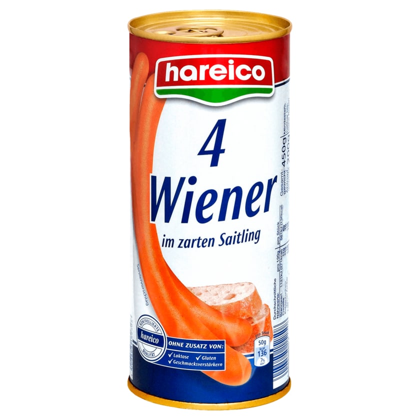 Hareico Wiener 200g, 4 Stück